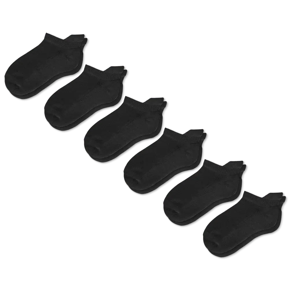 Black Ankle Socks Bundle 6-Pack