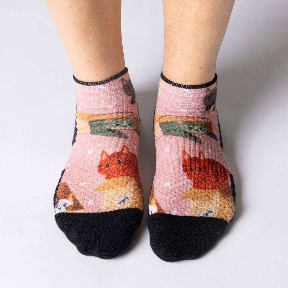 Cat Lovers Ankle Compression Socks 3-Pack Bundle - Image 2