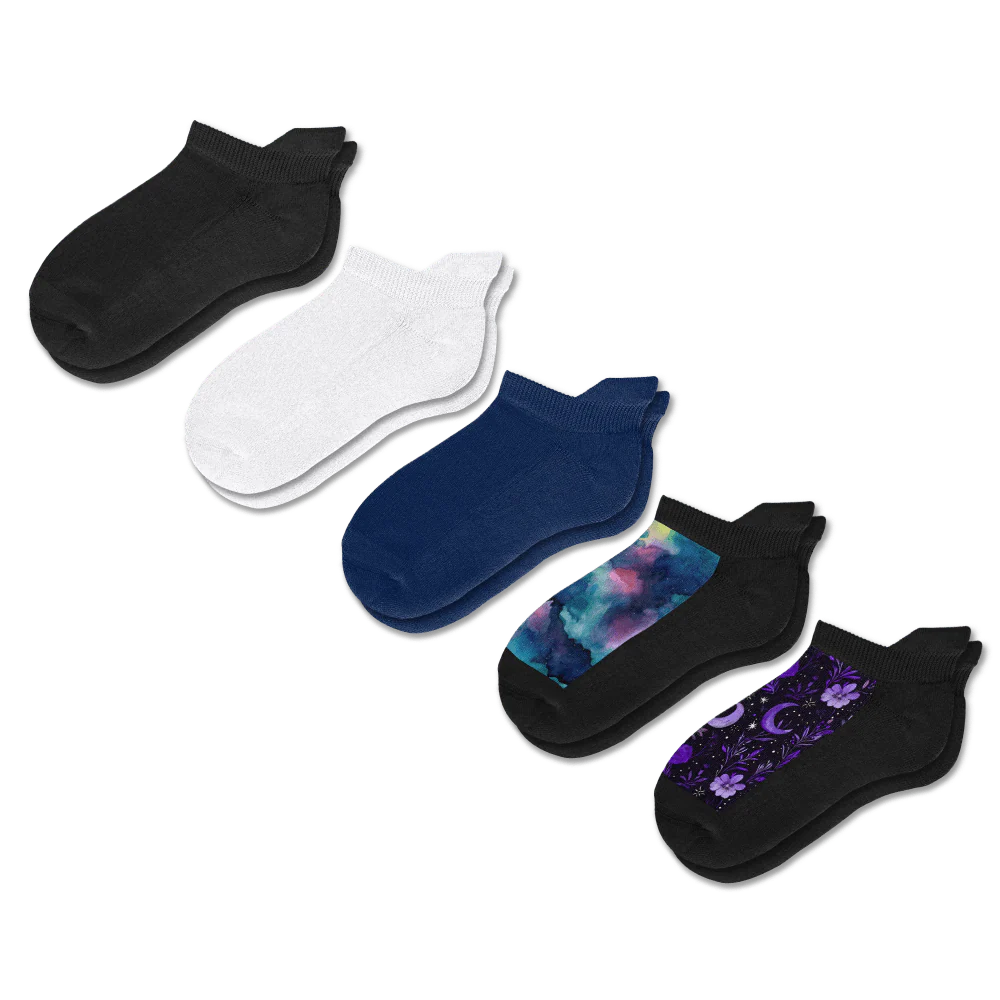 Cosmic Classics Ankle Socks Bundle 5-Pack