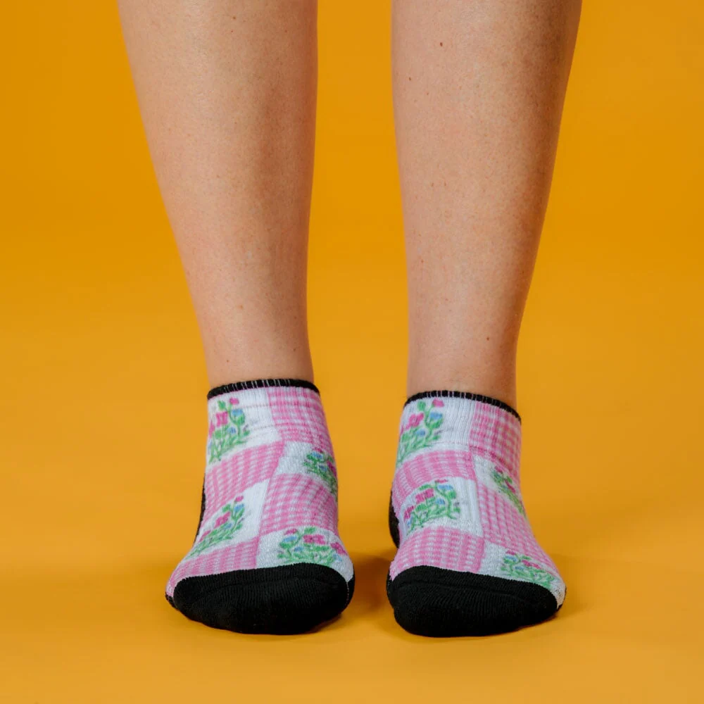 Grandma's Quilt Ankle Compression Socks - Image 2