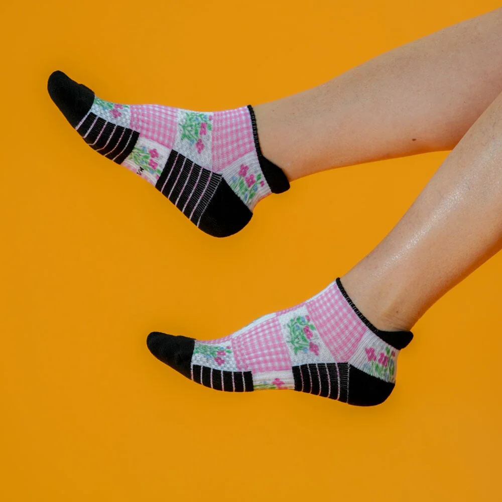 Grandma's Quilt Ankle Compression Socks - Image 4
