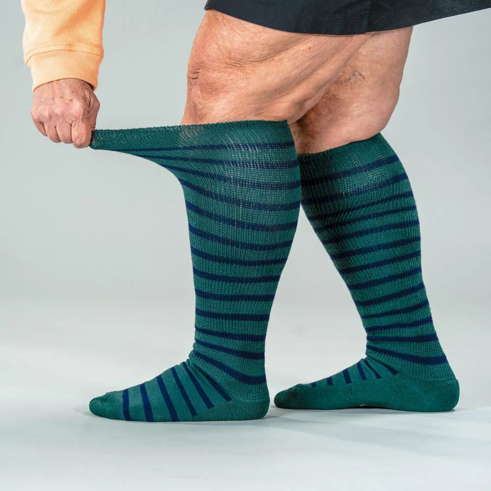 Green Navy EasyStretch™ Socks - Image 4