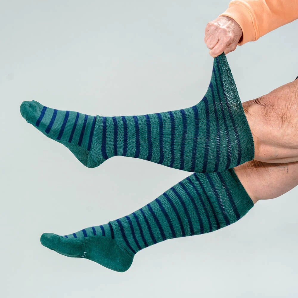 Green Navy EasyStretch™ Socks - Image 5