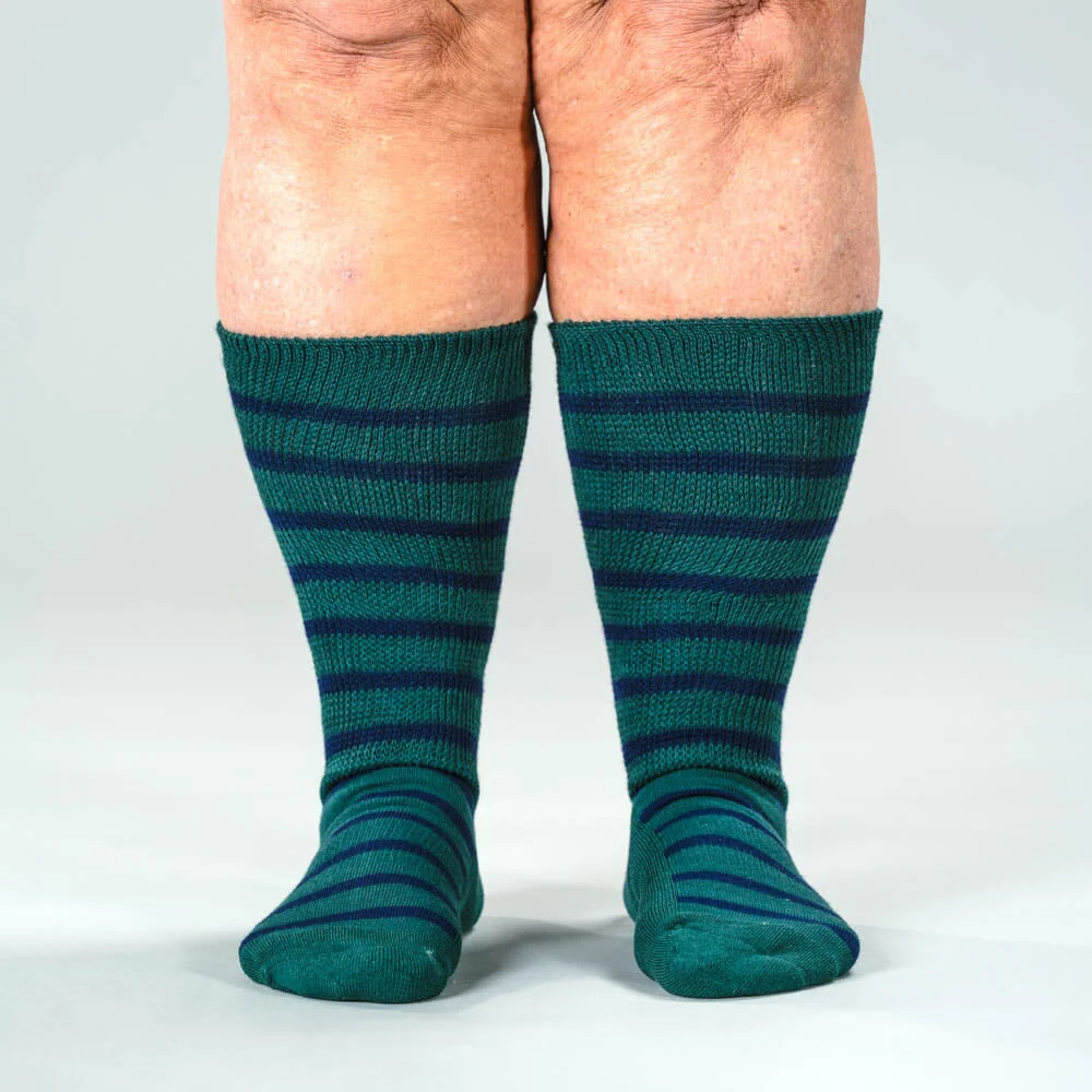 Green Navy EasyStretch™ Socks - Image 6