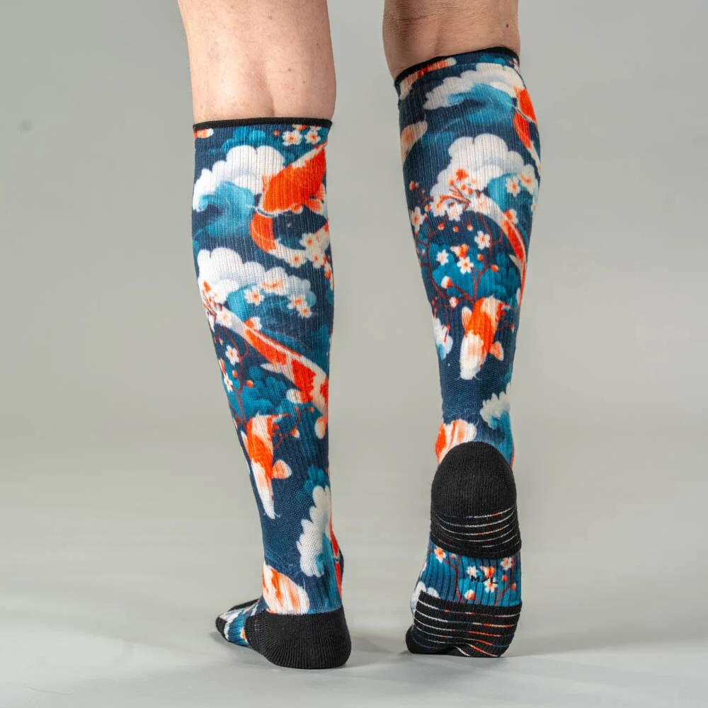 Koi Blossoms  Compression Socks - Image 4