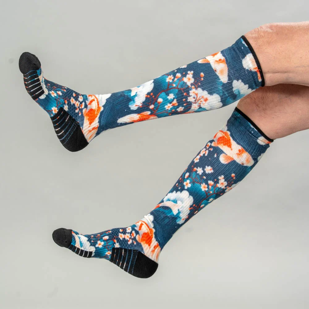 Koi Blossoms  Compression Socks - Image 5