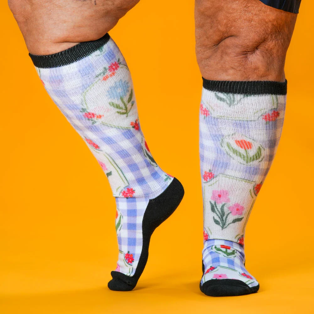 Lavender Picnic EasyStretch™ Socks - Image 4
