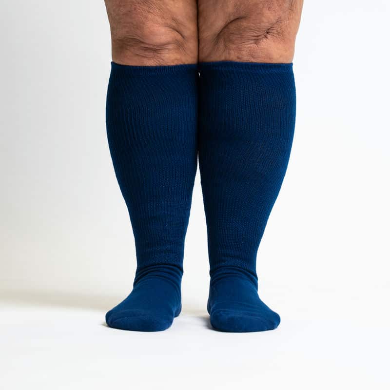 Navy Blue EasyStretch™ Socks Bundle 5-Pack - Image 3