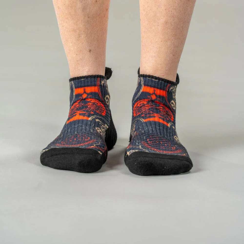 Oriental Elegance Ankle Compression Socks - Image 2