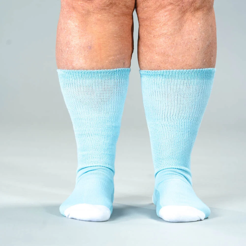 Pastel Blue EasyStretch™ Socks - Image 6