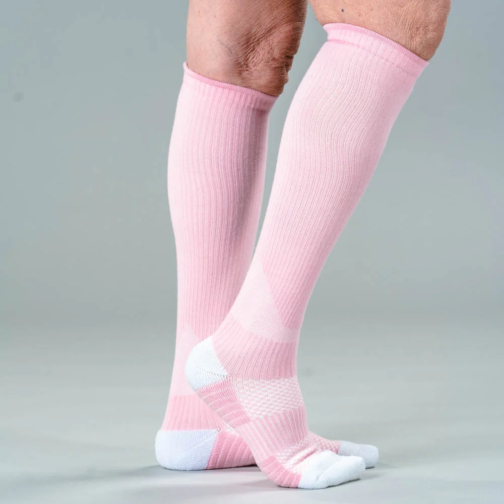 Pastel Pink Compression Socks - Image 3
