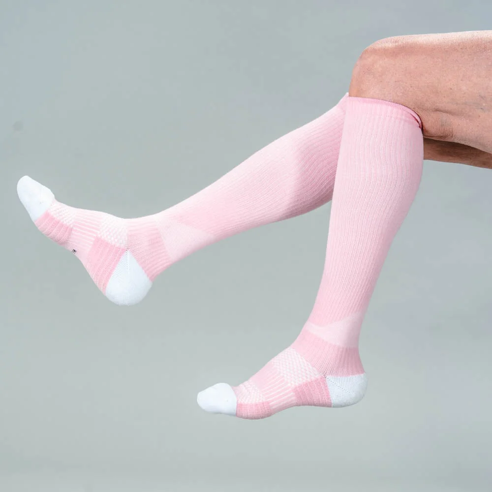 Pastel Pink Compression Socks - Image 4