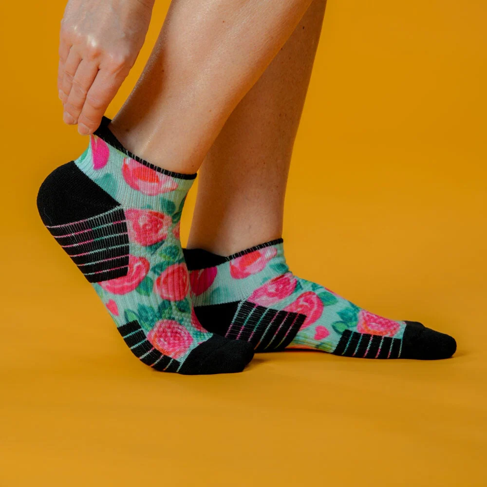 Sweet Roses Ankle Compression Socks - Image 3