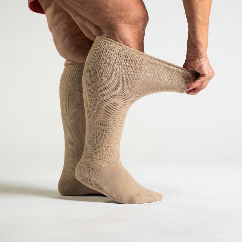 Tan EasyStretch™ Socks - Image 4