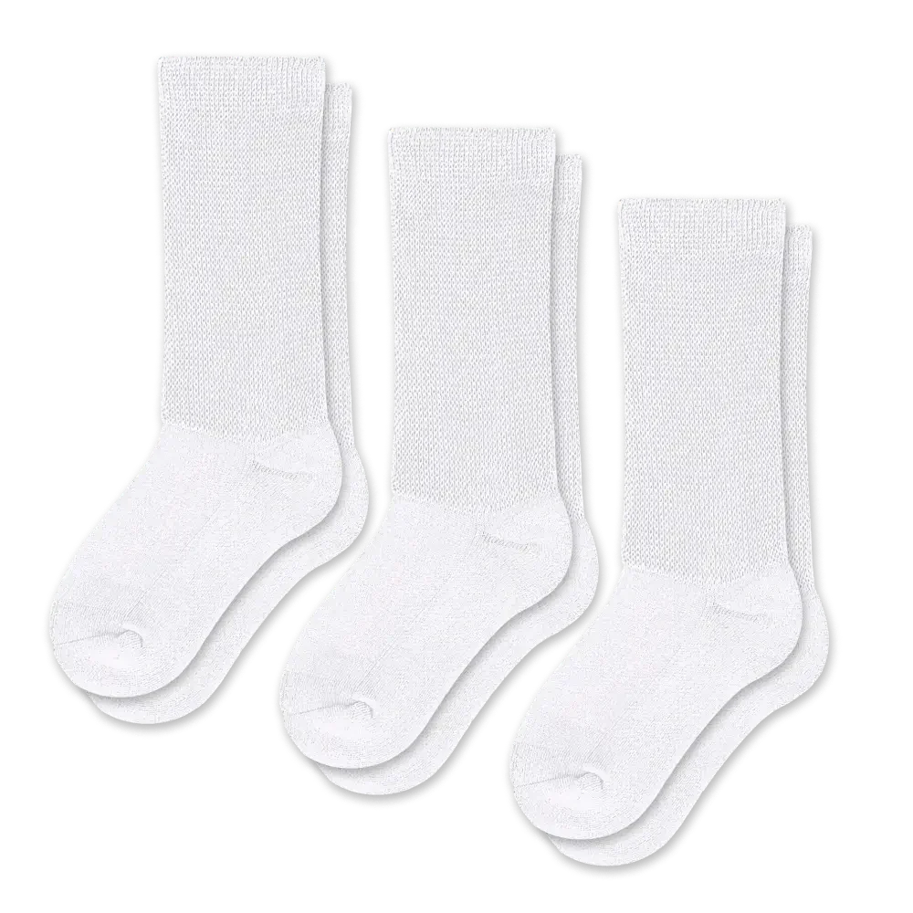 White EasyStretch™ Socks Bundle 3-Pack - Image 2